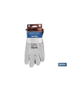 Pack of 12 Gray Suede Leather Gloves Size 9 2