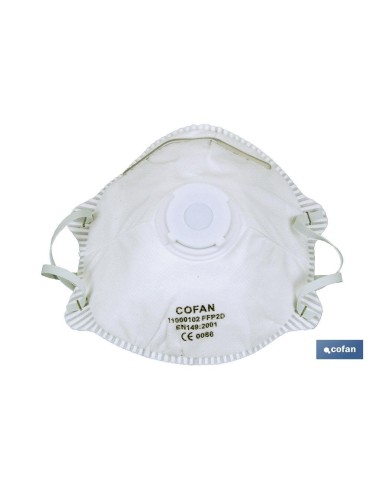 Pack mit 10 FFP2D-Masken mit Atemschutzventil