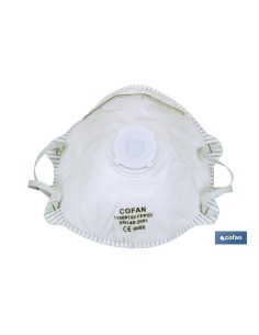 Set mit 2 FFP2D-Masken mit Ventil für Atemschutz