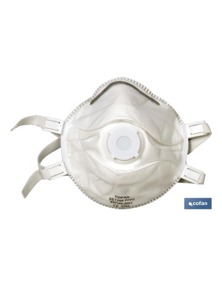 Pack mit 5 FFP3D Schutzmasken mit Ventil