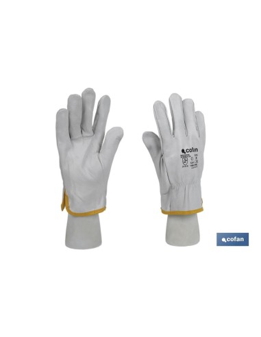 Pack mit 12 Lederhandschuhen Größe 8 Blister