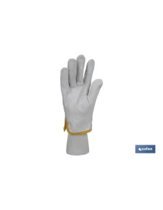 Pack of 12 leather gloves size 9 for conductor in blister