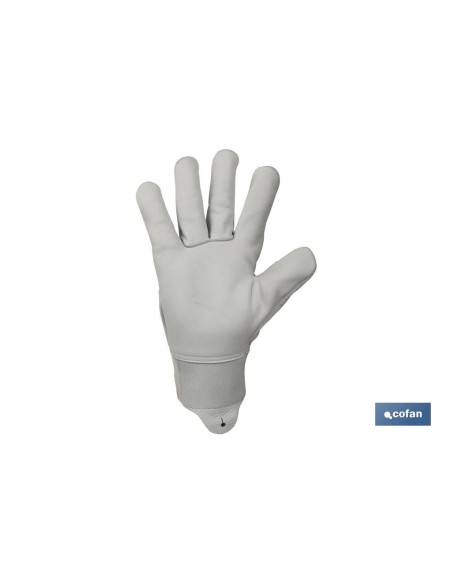 Pack 10 unidades guante ajustable piel flor reforzado talla 10