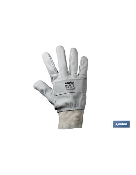 Pack mit 10 verstellbaren verstärkten Lederblumenhandschuhen Größe 11