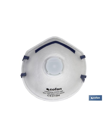 Confezione da 10 maschere FFP2 NR con valvola