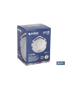Pack mit 10 FFP2 NR Masken mit Ventil 2