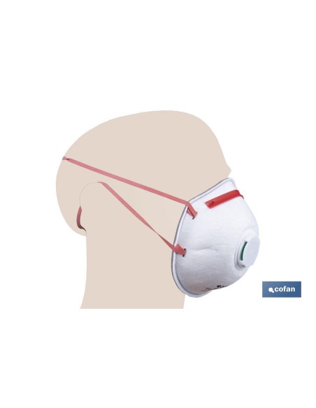 Pack mit 10 FFP3 NR Masken mit Ventil