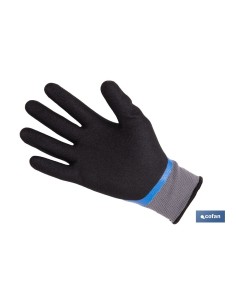 Pacco da 12 Guanti Impregnati Sandy Doppia Strato Nitrile Blu Taglia 9 2