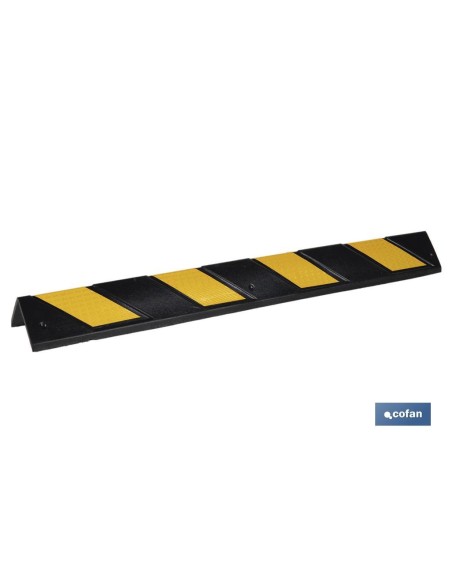 Esquinero reto de borracha 800x100 mm para proteção de cantos