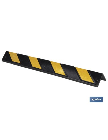 Esquinero reto de borracha 800x100 mm para proteção de cantos