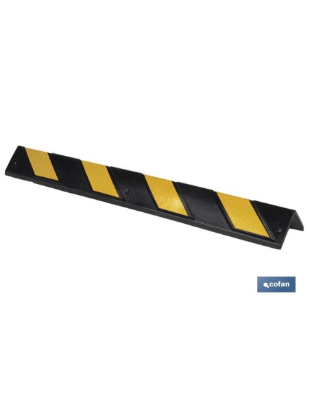 Esquinero reto de borracha 800x100 mm para proteção de cantos