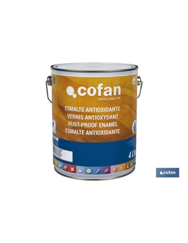 Émail Antirouille Lisse à l'Eau Blanc 4 L