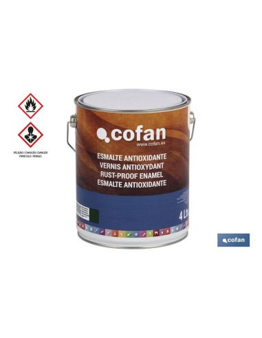 Vernice antiruggine nera lucida 4L per metallo