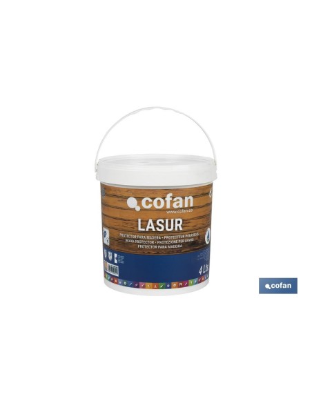 Water-based wood protector lasur matte colorless 4 L