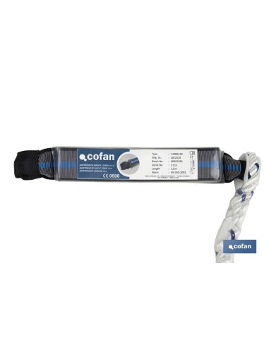 Absorbeur d'énergie avec corde de sécurité 1,5 m