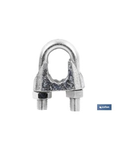 Pacco da 50 Supporti per Cavi DIN-741 Zincati M-11