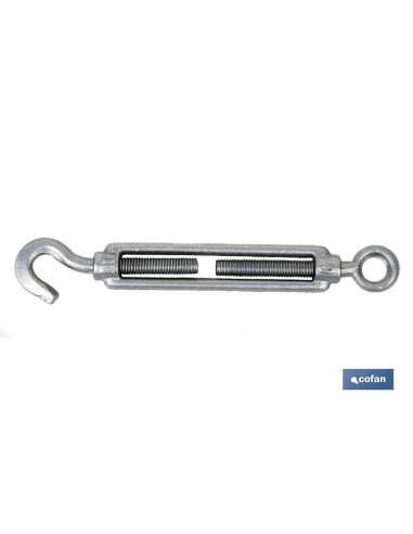 Pack mit 25 verzinkten Hakenring-Spannern DIN 1480 M-8