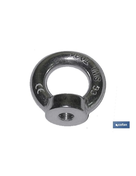 Pack 10 unidades anilla elevación hembra DIN 582 M-18 ZN