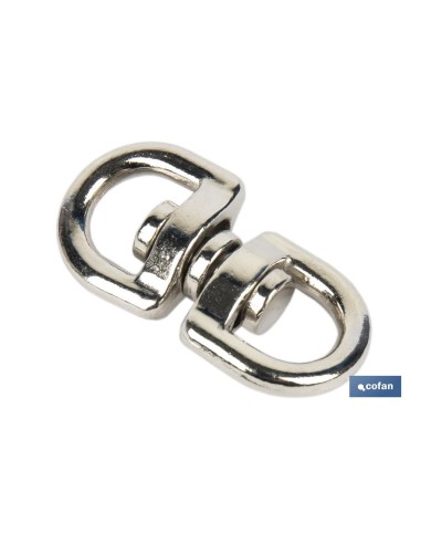 Pacote com 50 Torniquetes Giratórios Níquel 13x13mm para Cordas e Correias