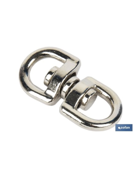 Pack 50 Torniquetes Giratorios Níquel 25x25mm para Cuerdas