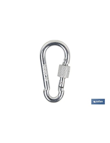 Pacchetto 100 moschettoni con sicurezza M-4x40