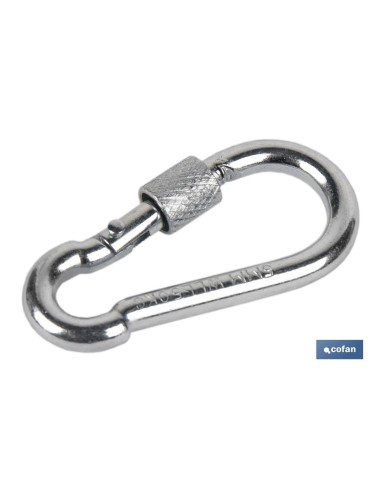 Pacchetto 100 moschettoni con sicurezza M-4x40