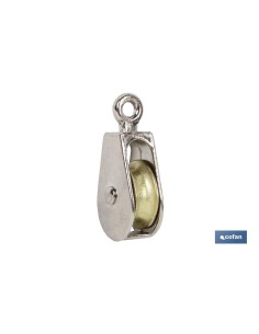 Pack mit 25 festen einfachen Rollen vernickelt Ø12mm