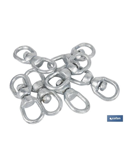 Pacote com 5 torniquetes giratórios reforçados 12mm para cargas pesadas