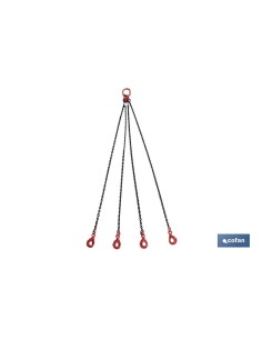 Pulpo de cadena 8mm Grado 80 4 ramales 5M
