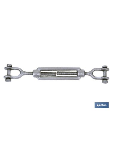 Pack de 5 unités tenseur fourche DIN 1480 M-12 zingué