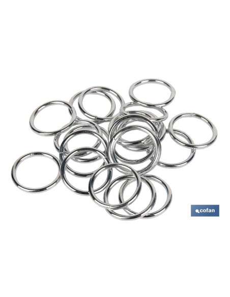 Pack mit 200 geschweißten Ringen M-4X30 für Hebe- und Verbindungszwecke