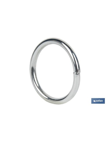 Pack of 25 welded rings M-8X50 for lifting and connections