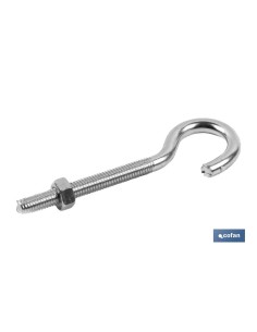 Pack of 100 M-4x30 Galvanized Eye Screws with Nut