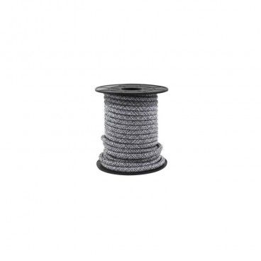 Electrical wire / textile 10 m 2x0.75mm Black/Grey GSC 3902987