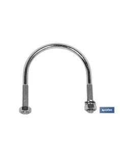 Pacchetto da 10 unità Abarcón Zincato M - 8 2 1/2 75mm