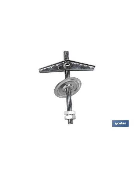 Pack de 25 unités de basculant tige M-8 pour fixation légère