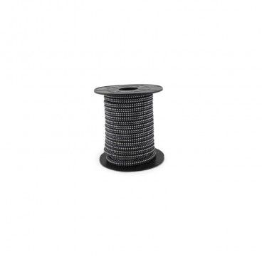 Elektrische kabel textil 10 m 2x0.75mm Schwarz/Weiß GSC 3902990