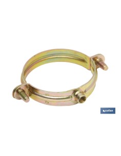 Confezione da 100 morsetti metallici M-6 per tubo 10mm