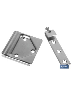 Pack mit 50 verzinkten Kleiderhaken 53 mm
