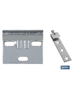 Pack 40 unidades colgador de armario zincado 60 mm