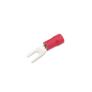 Terminal aislado horquilla 3,2/1,5mm Rojo 50 uds