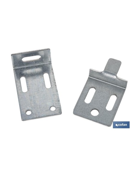 Pacco 40 unità gancio angolare 30 mm con alta resistenza