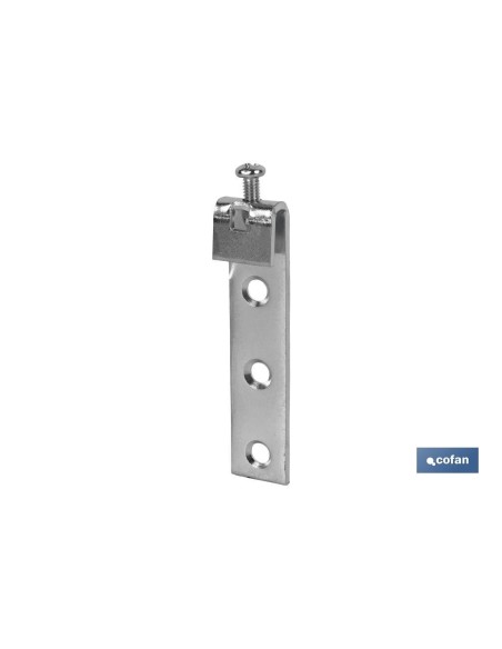 Pack of 100 zinc-coated hanging hooks with adjustable screw