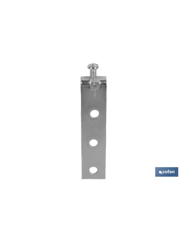 Pack of 100 zinc-coated hanging hooks with adjustable screw