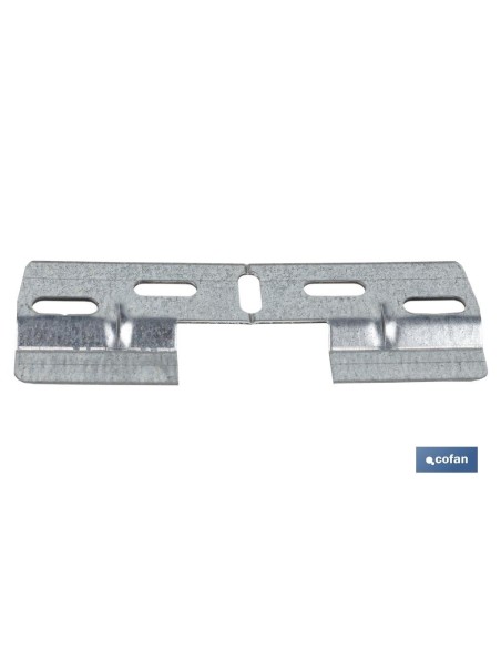 Pack of 50 Double Hanger Plates 130 mm with 42 mm Hole