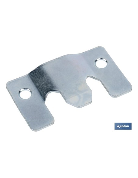 Pack mit 100 verzinkten Ankerplatten 60 x 35 mm