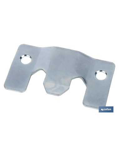 Pack 100 unidades chapa anclaje zincada 60 x 35 mm