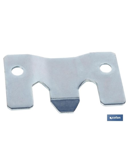 Pack mit 100 verzinkten Ankerplatten 60 x 35 mm