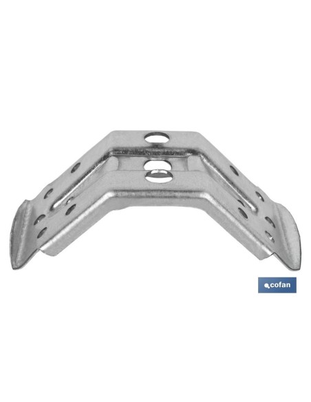 Pacote com 25 unidades de esquadra de mesa com reforço 70 mm