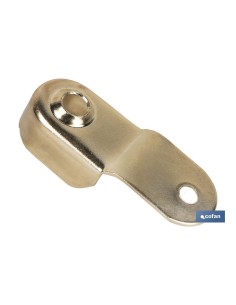 Pack of 100 brass wardrobe bar supports